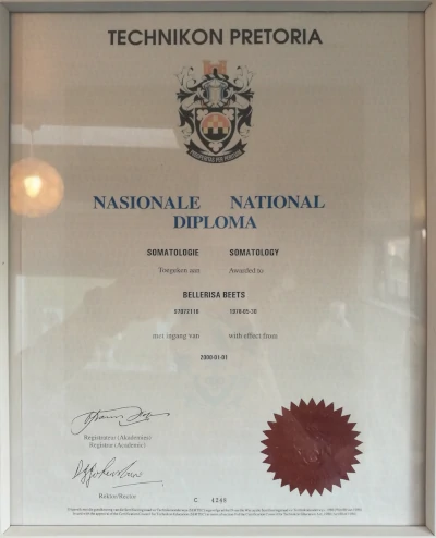 National Diploma from Pretoria Technicon